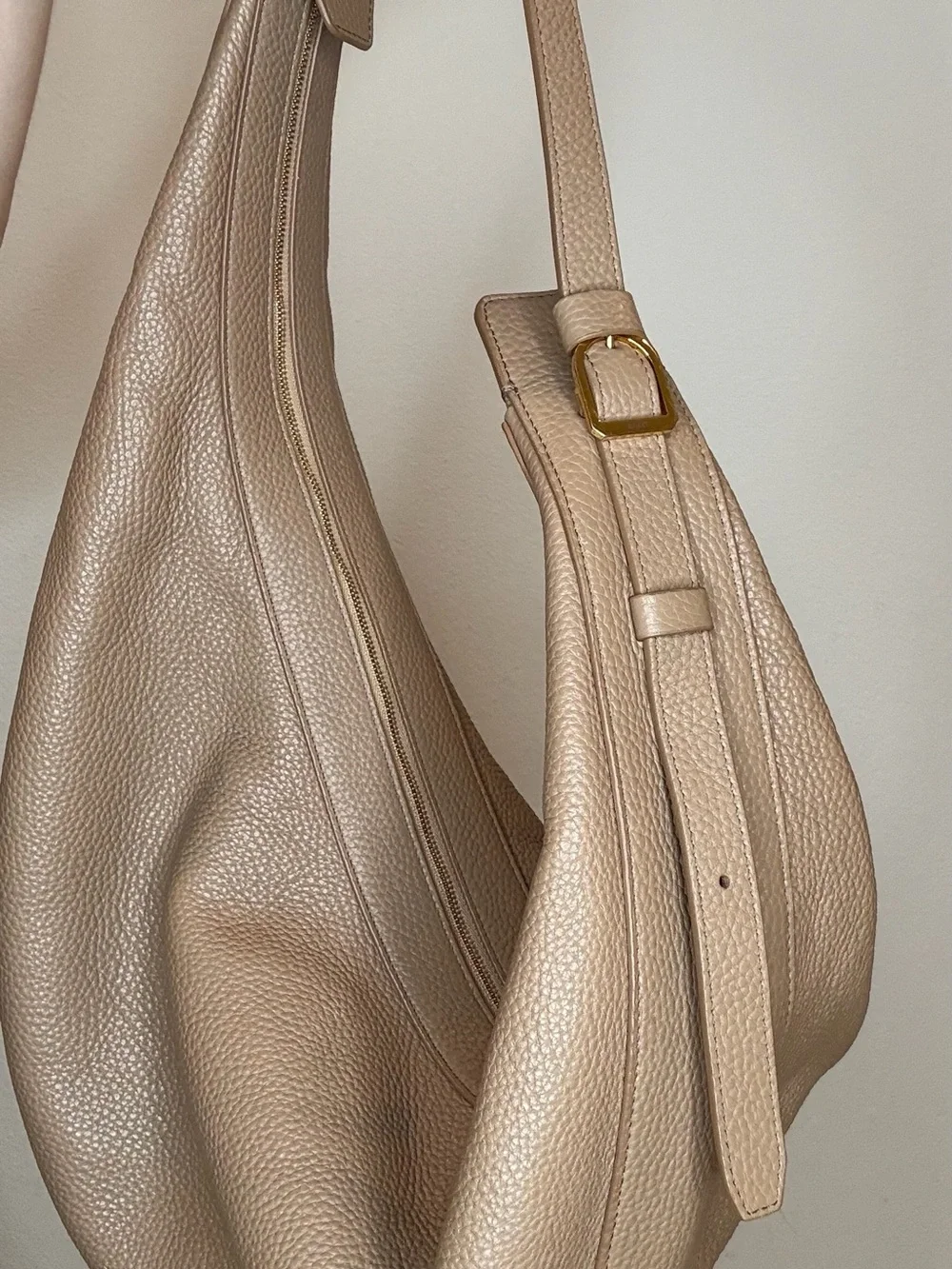 KHAITE Augustina Leather Hobo Bag